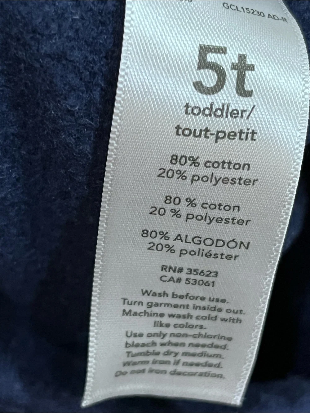Carters soft navy